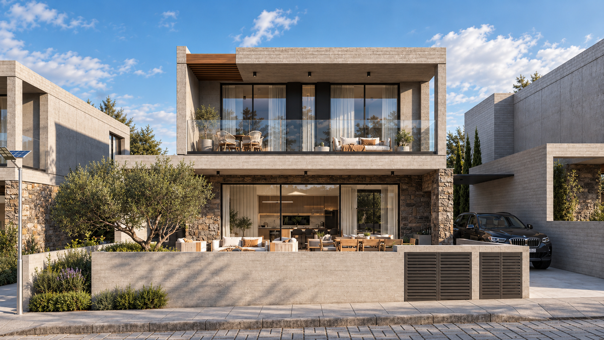 Contemporary 3-Bedroom Villa in Gated Geroskipou Community