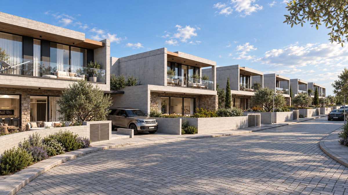 Contemporary 3-Bedroom Villa in Gated Geroskipou Community